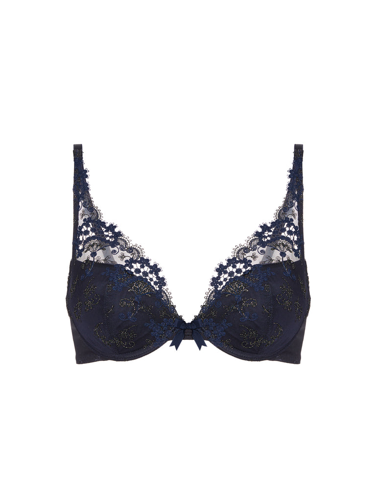 Soutien-gorge push-up décolleté plongeant - Saphir