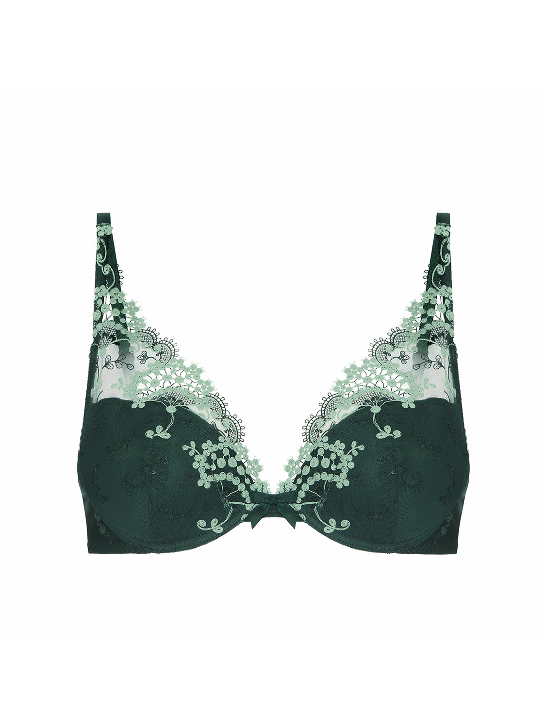 Soutien-gorge push-up décolleté plongeant - Vert Kolsaï