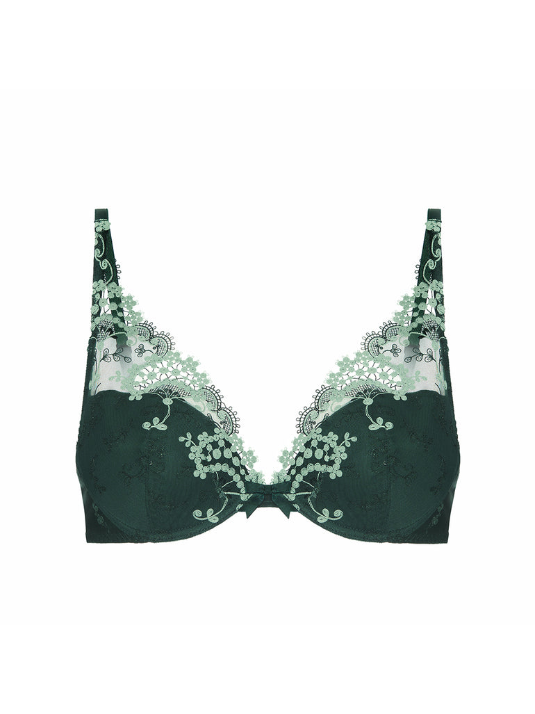 Soutien-gorge push-up décolleté plongeant - Vert Kolsaï