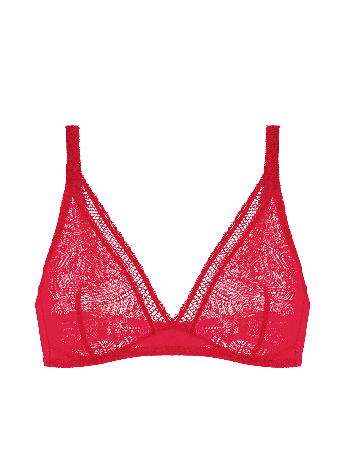 Soutien-gorge sans-armatures structuré - Rubis/rose