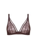 Soutien-gorge sans armatures structuré - Brun Foncé