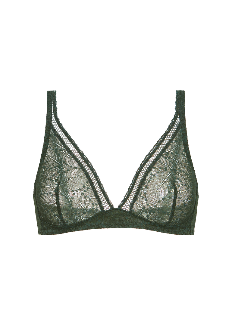 Soutien-gorge sans-armatures structuré - Vert Icône