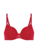 Soutien-gorge spacer décolleté plongeant - Rubis/rose