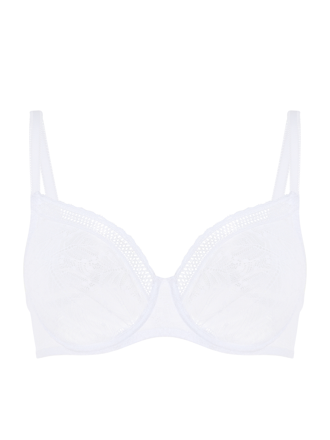 Soutien-gorge avec armatures moulé décolleté plongeant - Blanc