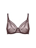 Soutien-gorge avec armatures moulé décolleté plongeant - Brun Foncé