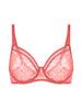 Soutien-gorge avec armatures moulé décolleté plongeant - Rose Texas