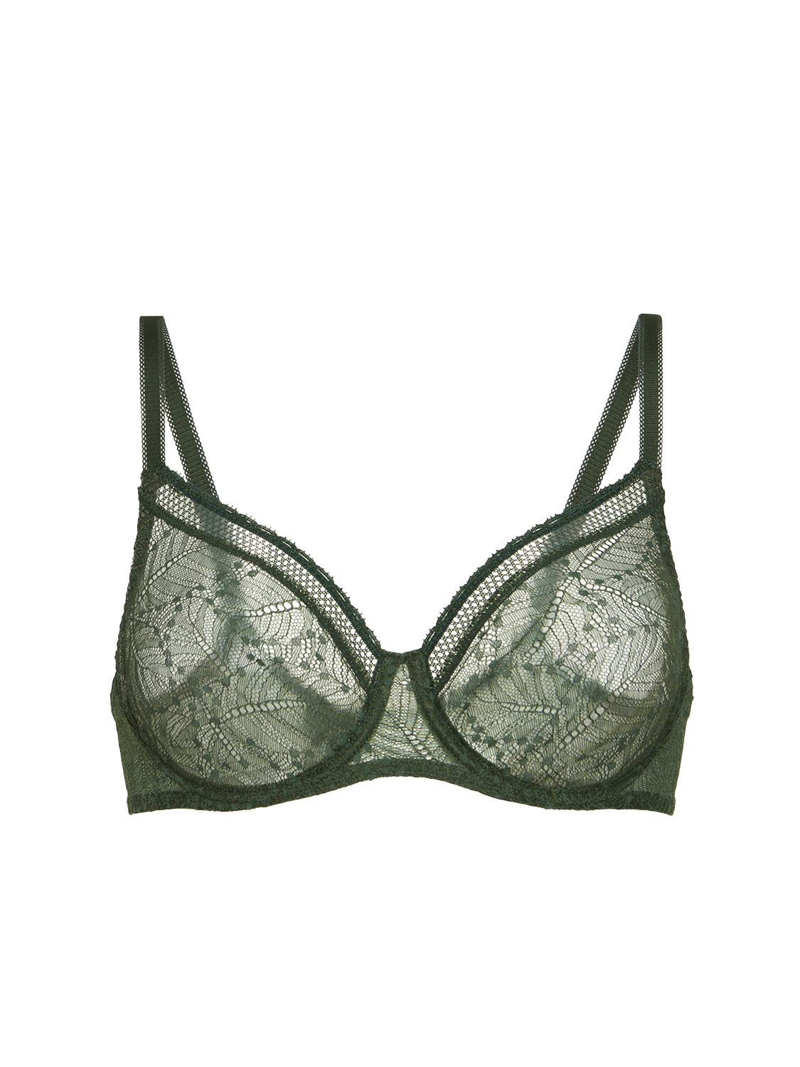 Soutien-gorge avec armatures moulé décolleté plongeant - Vert Icône