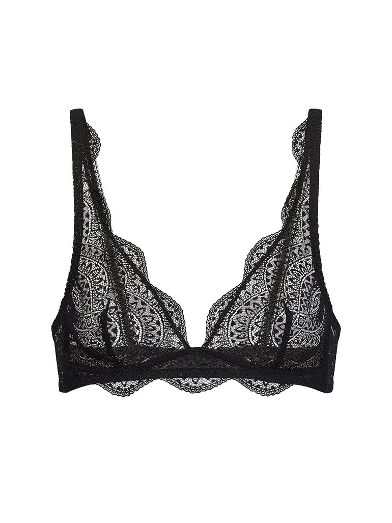 Soutien-gorge triangle sans-armatures - Noir