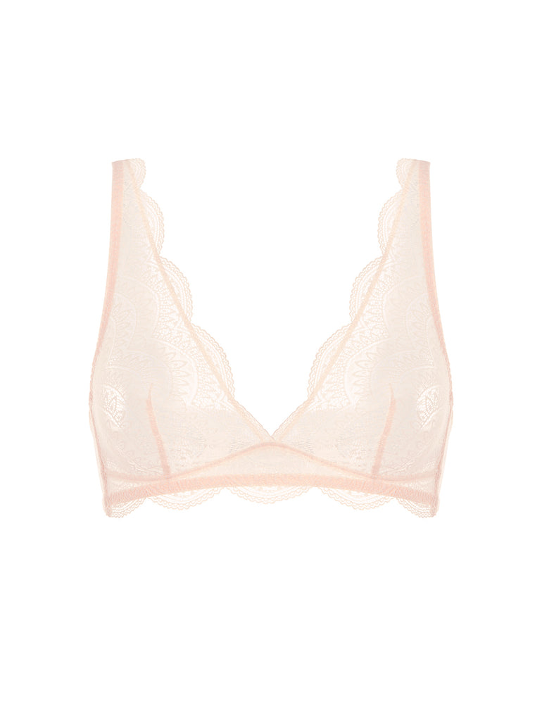 Soutien-gorge triangle sans armatures - Poudre pétale