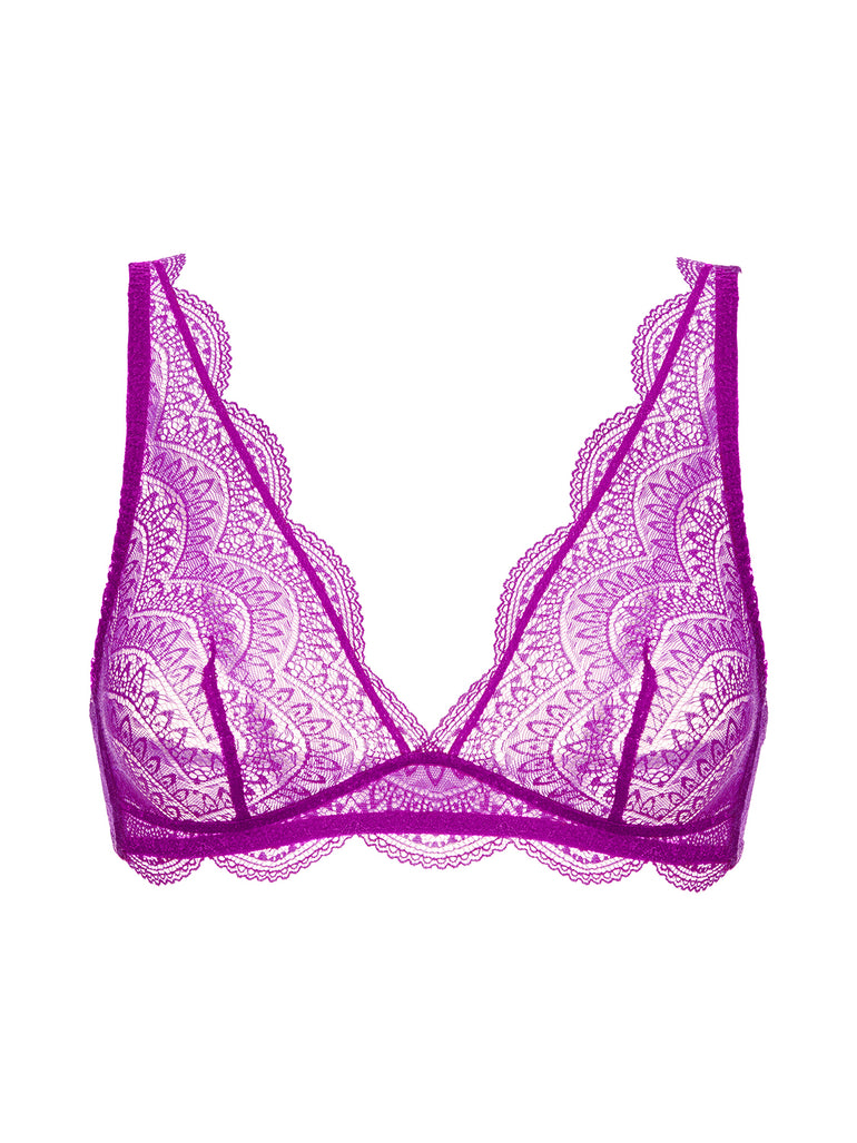 Soutien-gorge triangle sans-armatures - Bougainvillier