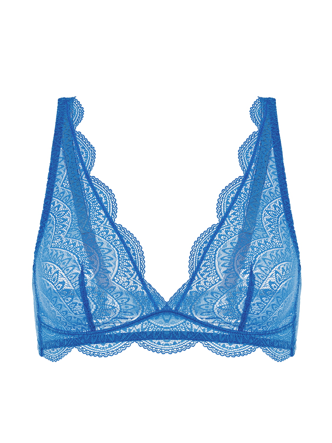 Soutien-gorge triangle sans-armatures - Bleu Myosotis