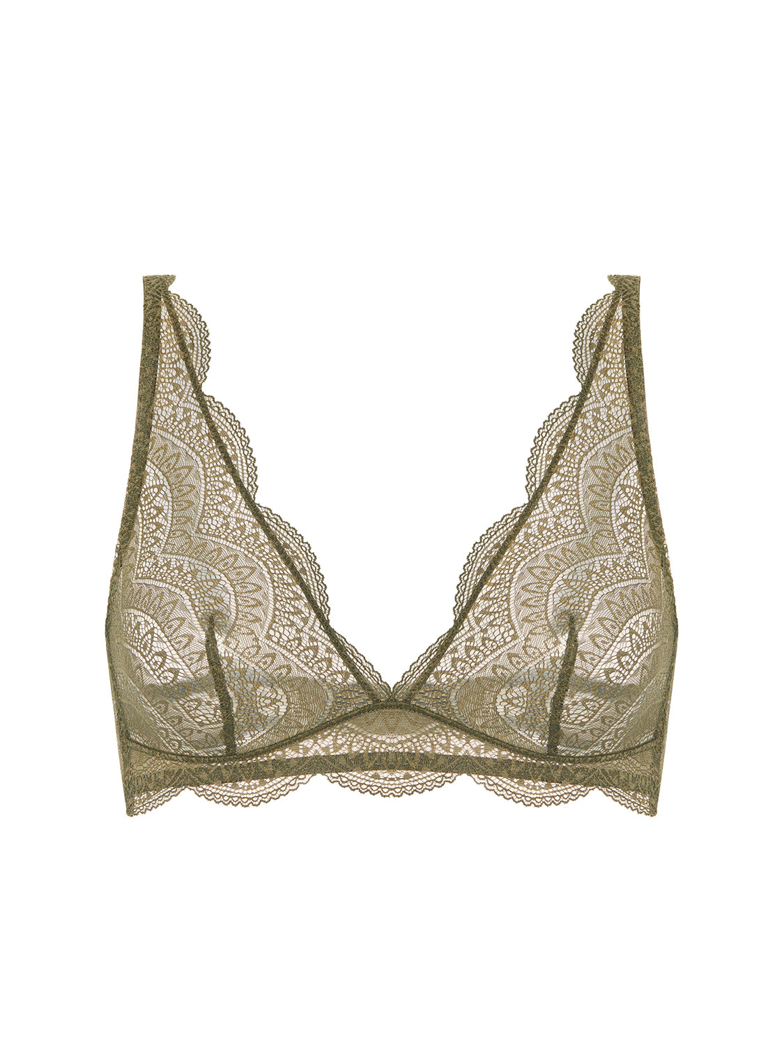 Soutien-gorge triangle sans-armatures - Vert Aventure