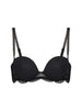 Soutien-gorge sans-bretelles décolleté plongeant - Noir