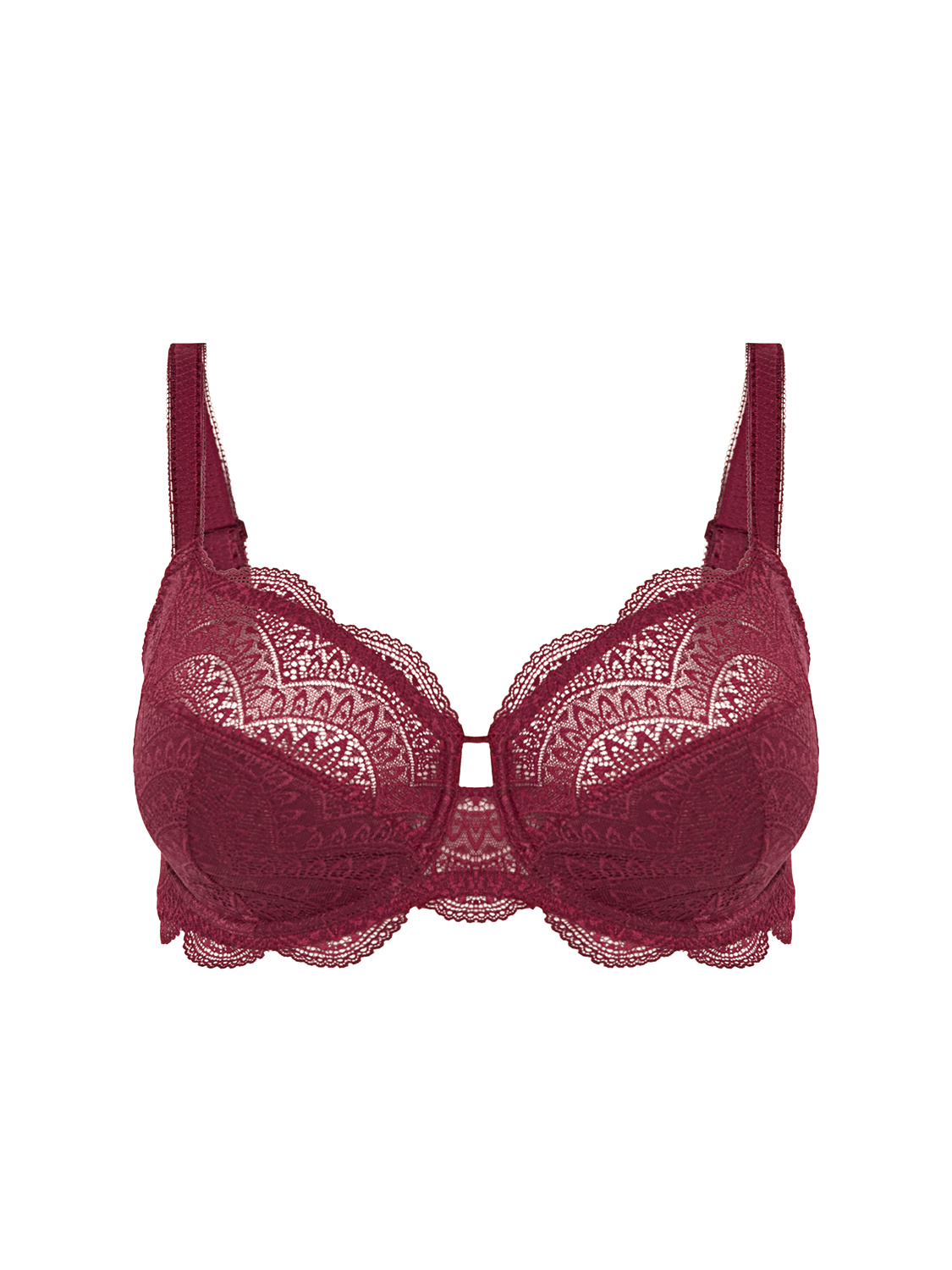 Soutien-gorge avec armature emboitant - Rouge Spinelle