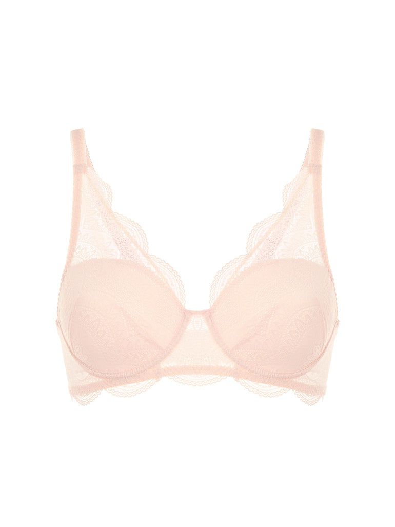 Soutien-gorge décolleté carré en spacer 3D - Poudre pétale