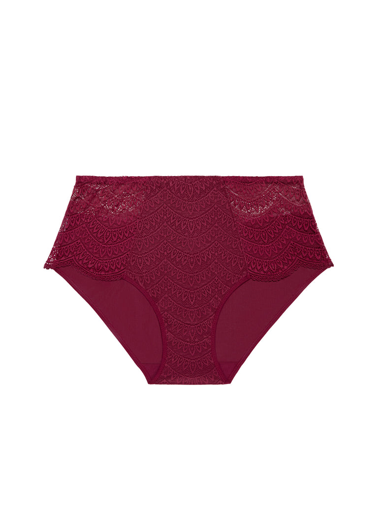 Culotte taille haute - Rouge Spinelle