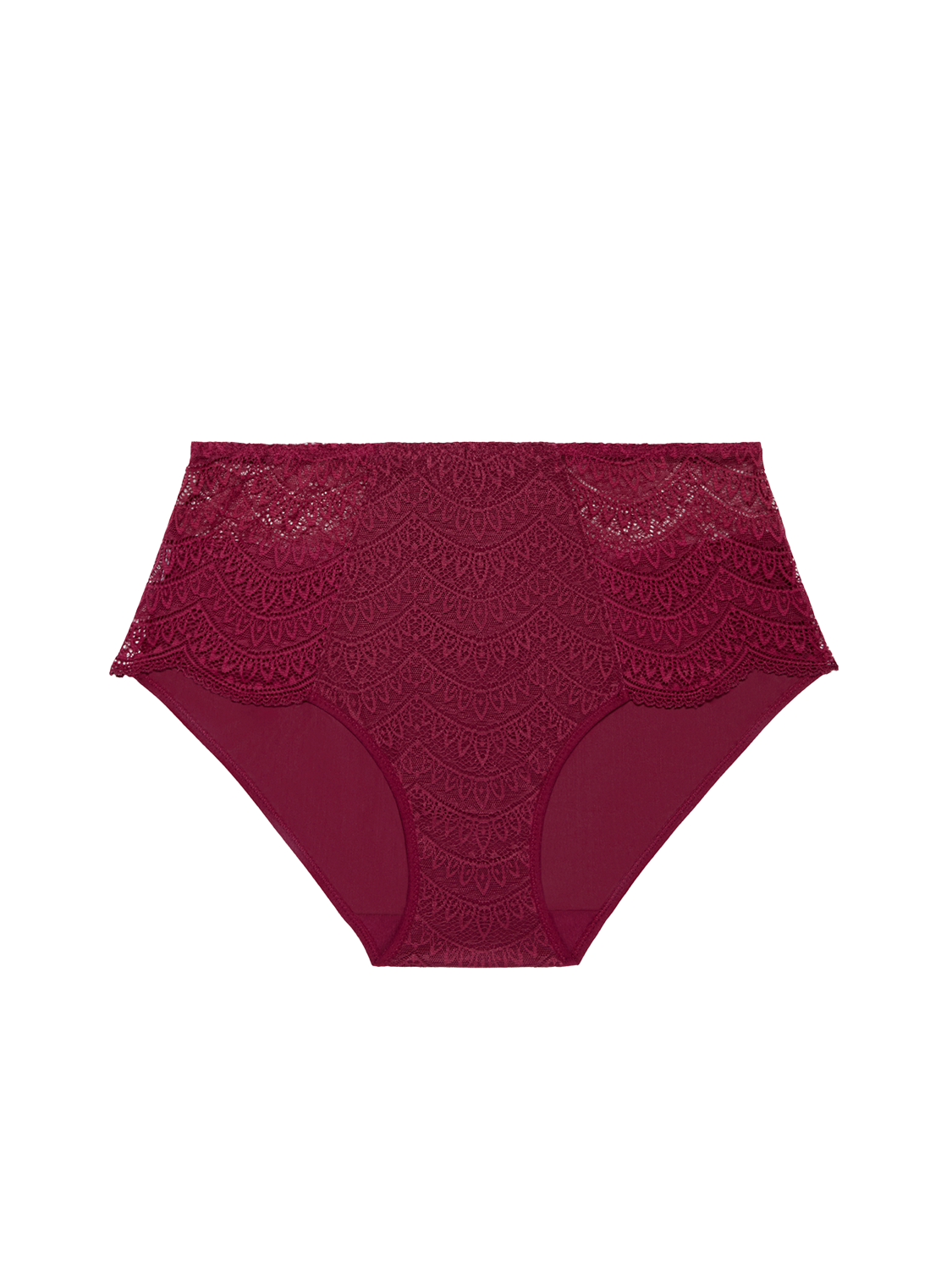 Culotte taille haute - Rouge Spinelle