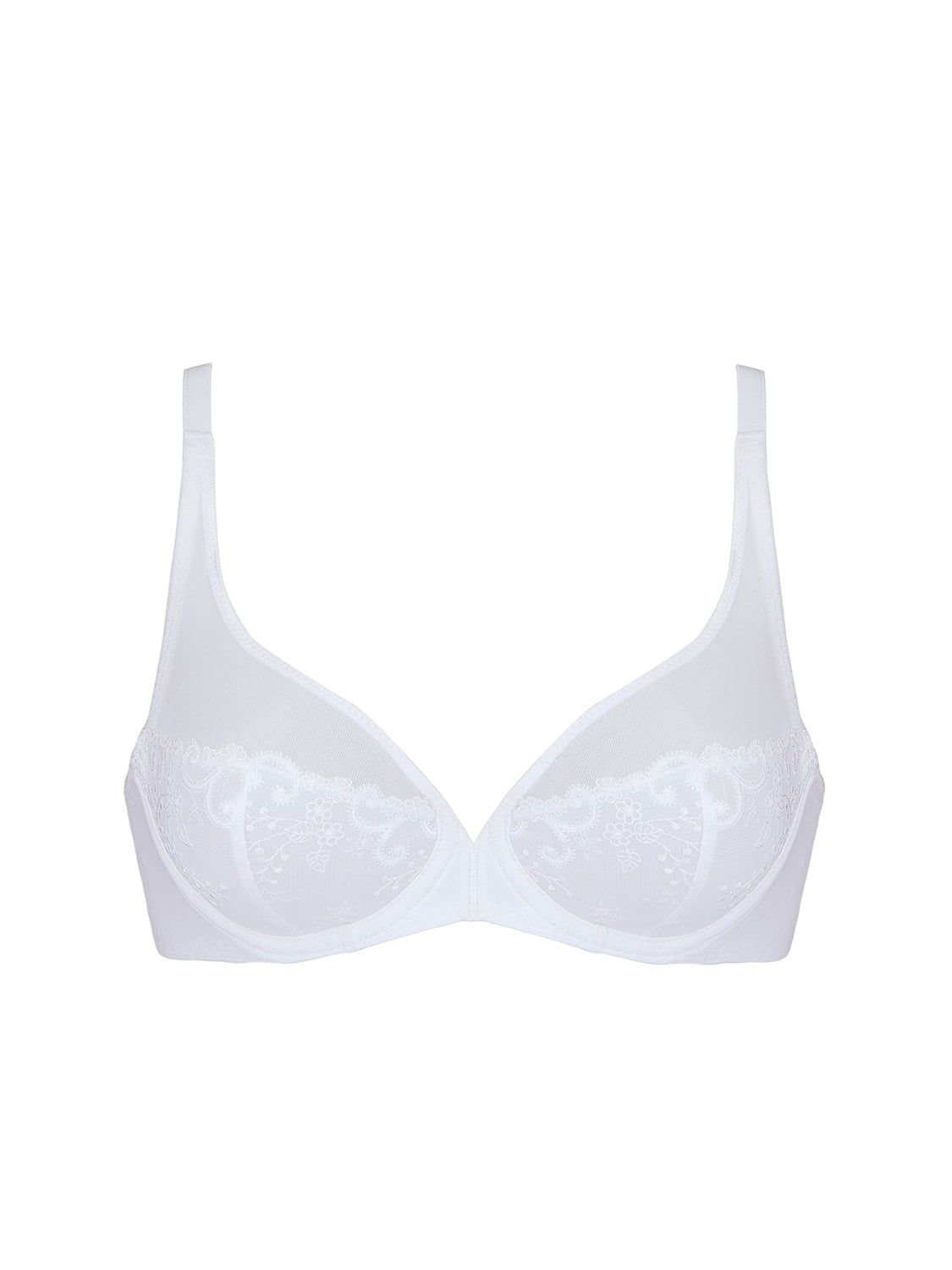 Soutien-gorge avec armatures décolleté plongeant - Blanc