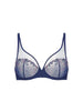 Soutien-gorge avec armature décolleté plongeant - Bleu Rainbow