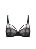 Soutien-gorge avec armature décolleté plongeant - Noir Gem