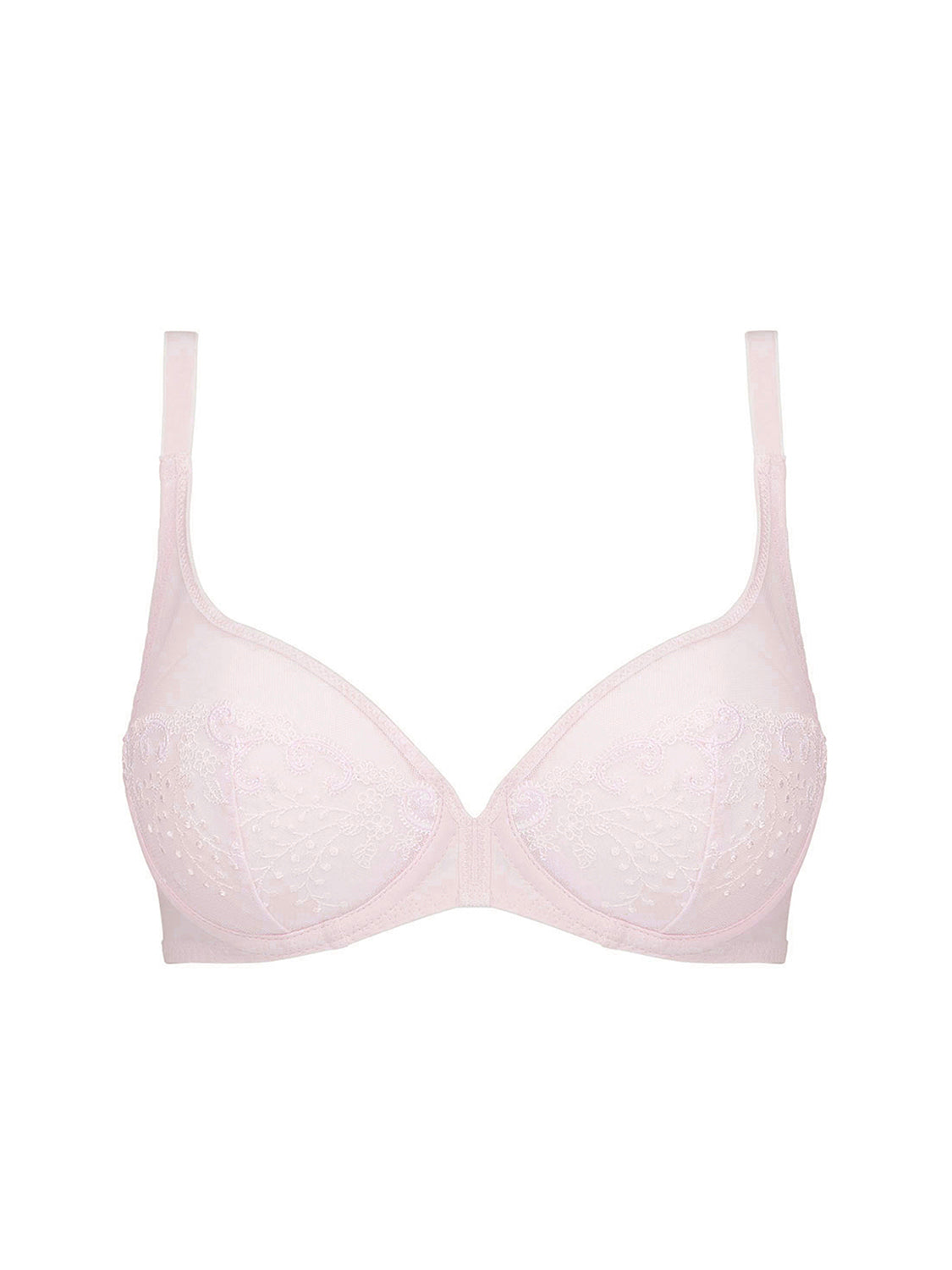 Soutien-gorge avec armatures décolleté plongeant - Poudre