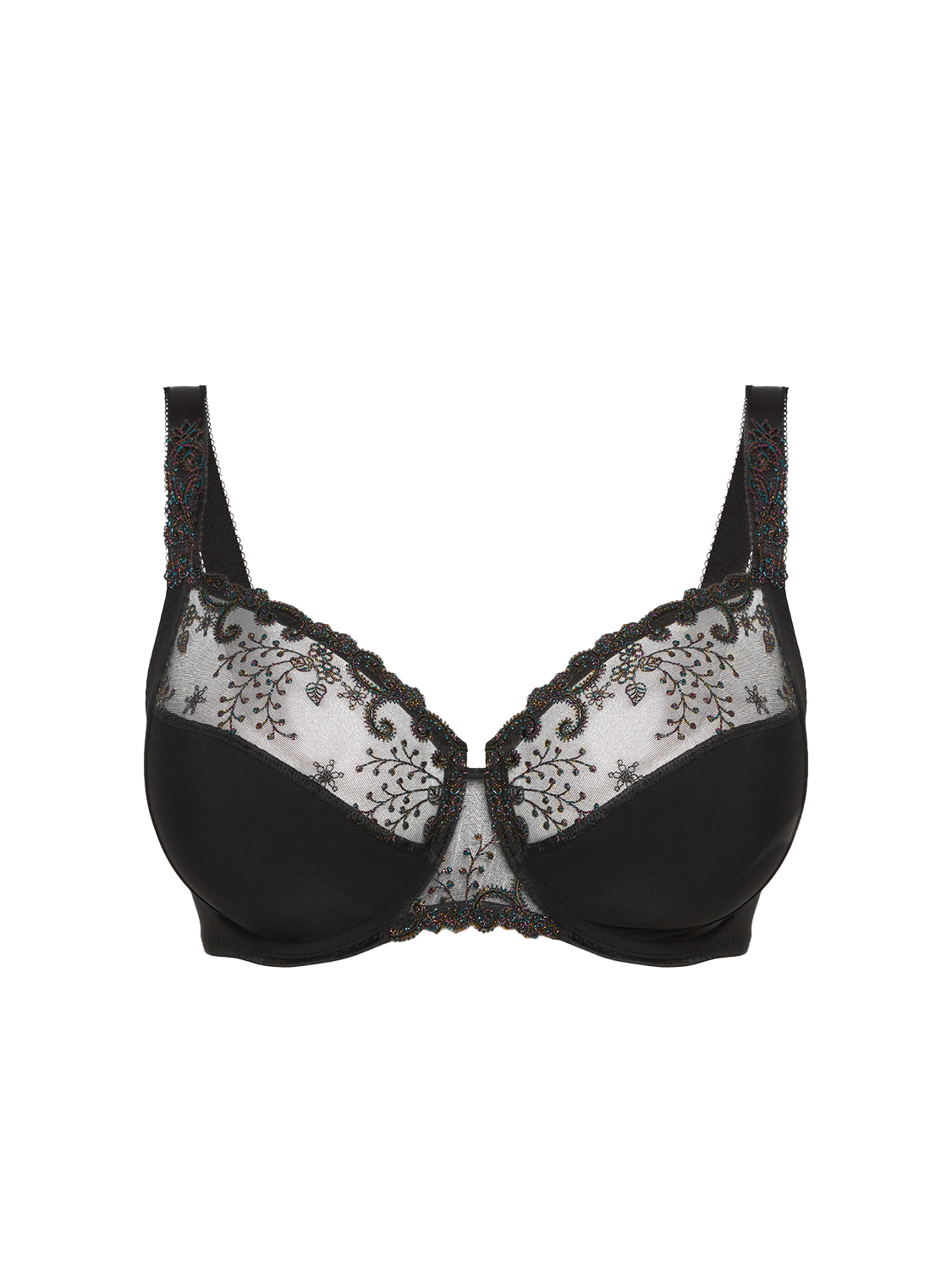 Soutien-gorge avec armature emboitant - Noir Gem