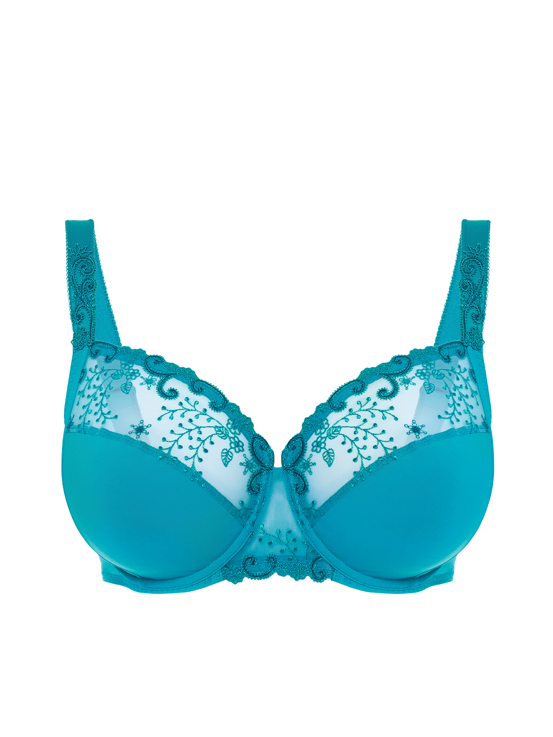 Soutien-gorge avec armature emboitant - Bleu Atoll