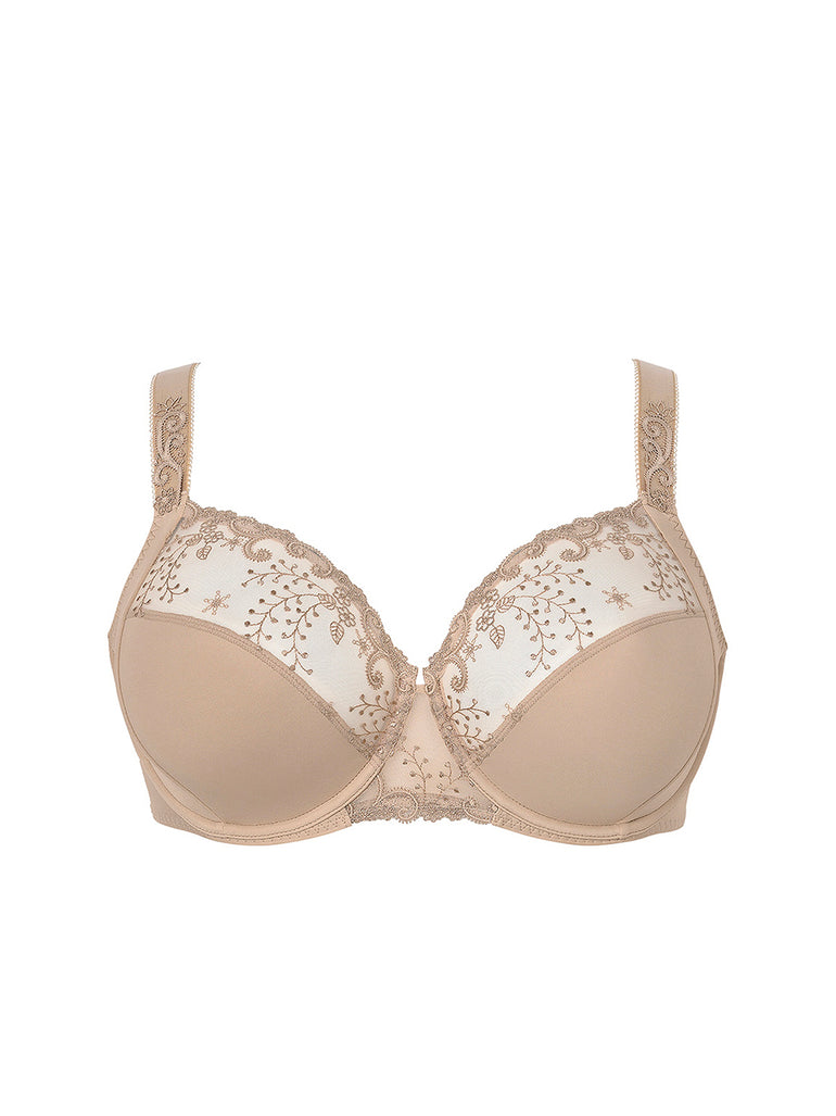 Soutien-gorge avec armatures emboitant - Peau