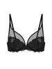 Soutien-gorge avec armatures décolleté plongeant - Noir