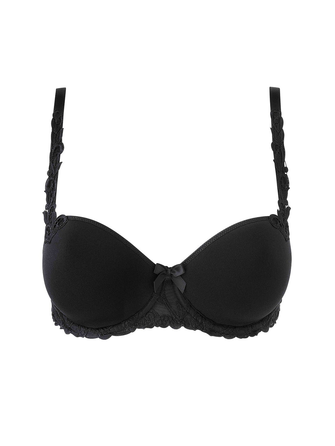 Soutien-gorge décolleté carré en spacer 3D - Noir