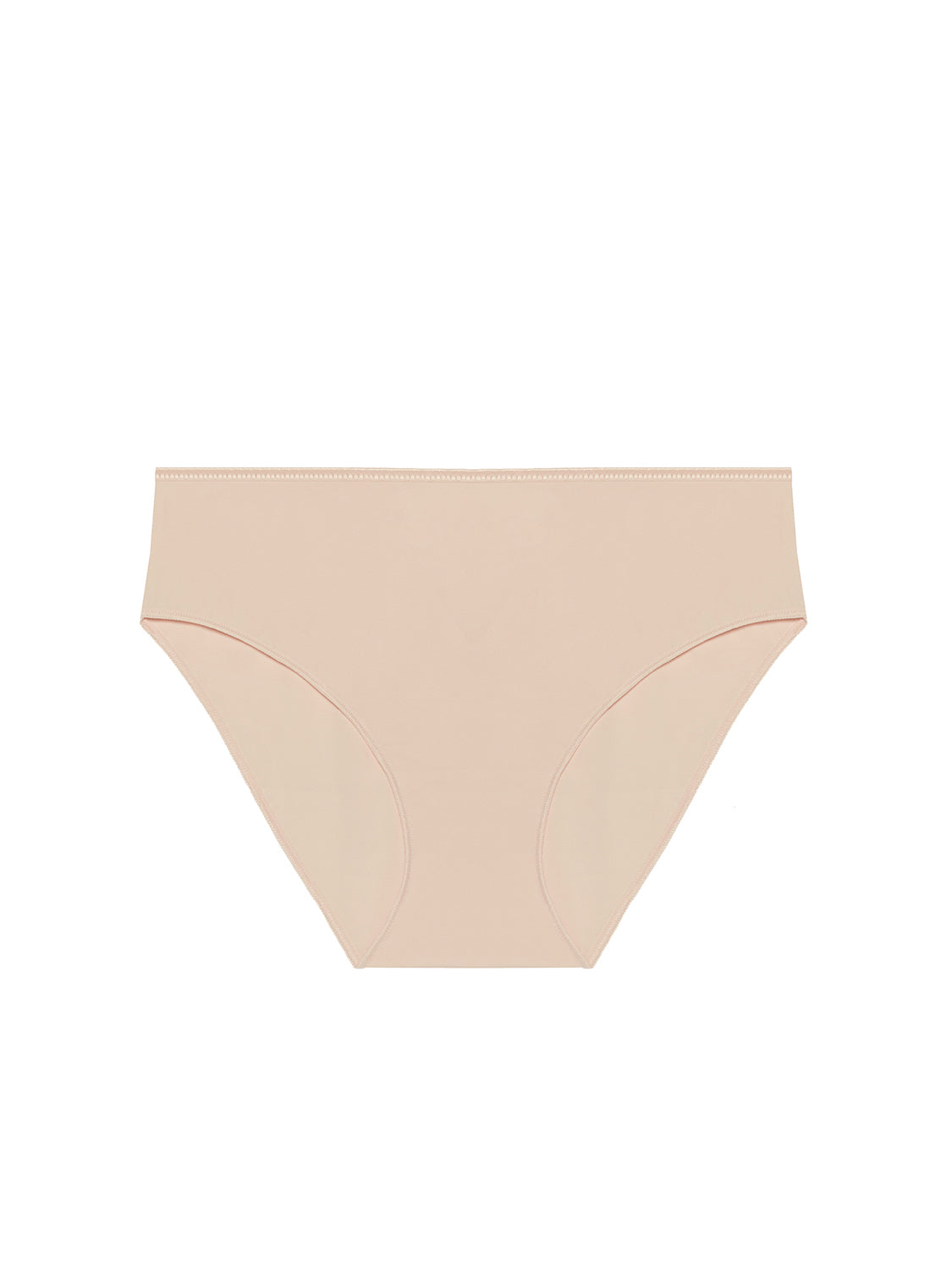 Culotte taille haute en coton - Poudre