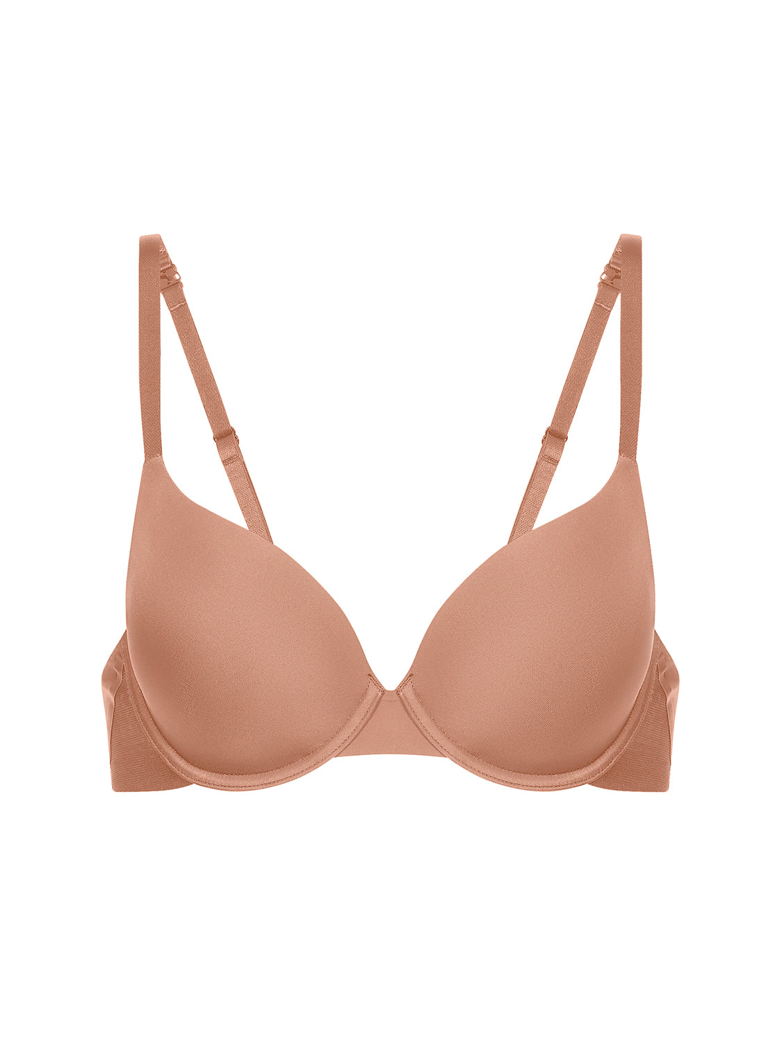 Soutien-gorge coque emboitante décolleté plongeant - Amaretto