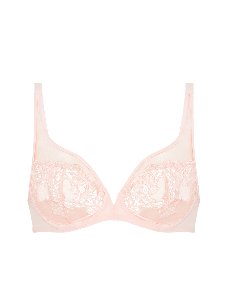 Soutien-gorge avec armature décolleté plongeant - Rose Nude