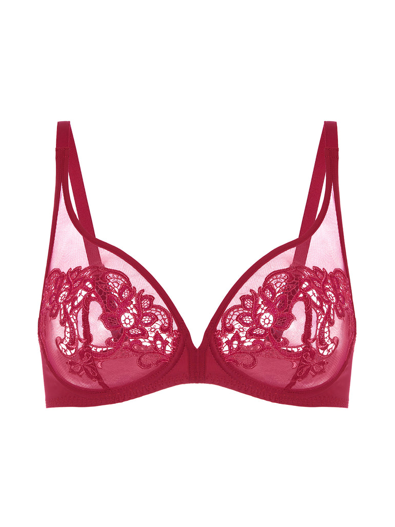 Soutien-gorge avec armatures décolleté plongeant - Lipstick