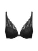 Soutien-gorge push-up décolleté plongeant - Noir