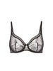 Soutien-gorge triangle emboitant décolleté plongeant - Noir