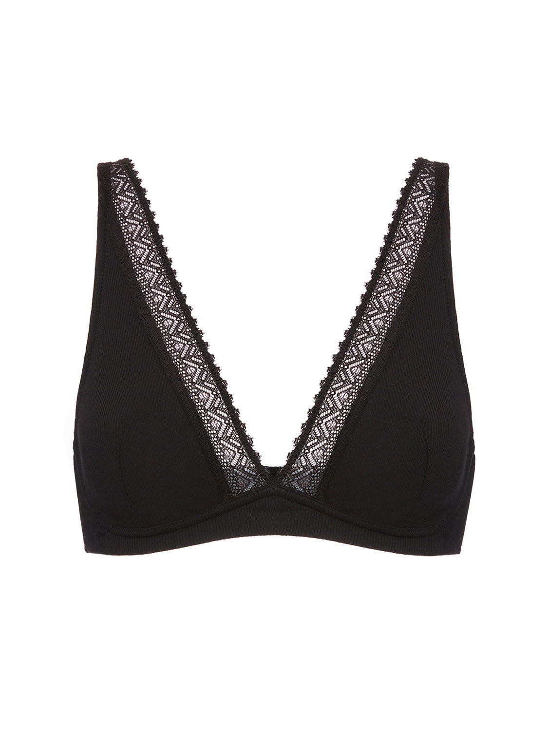 Soutien-gorge sans-armatures structuré - Noir