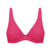 Soutien-gorge triangle emboitant décolleté plongeant - Fuschia