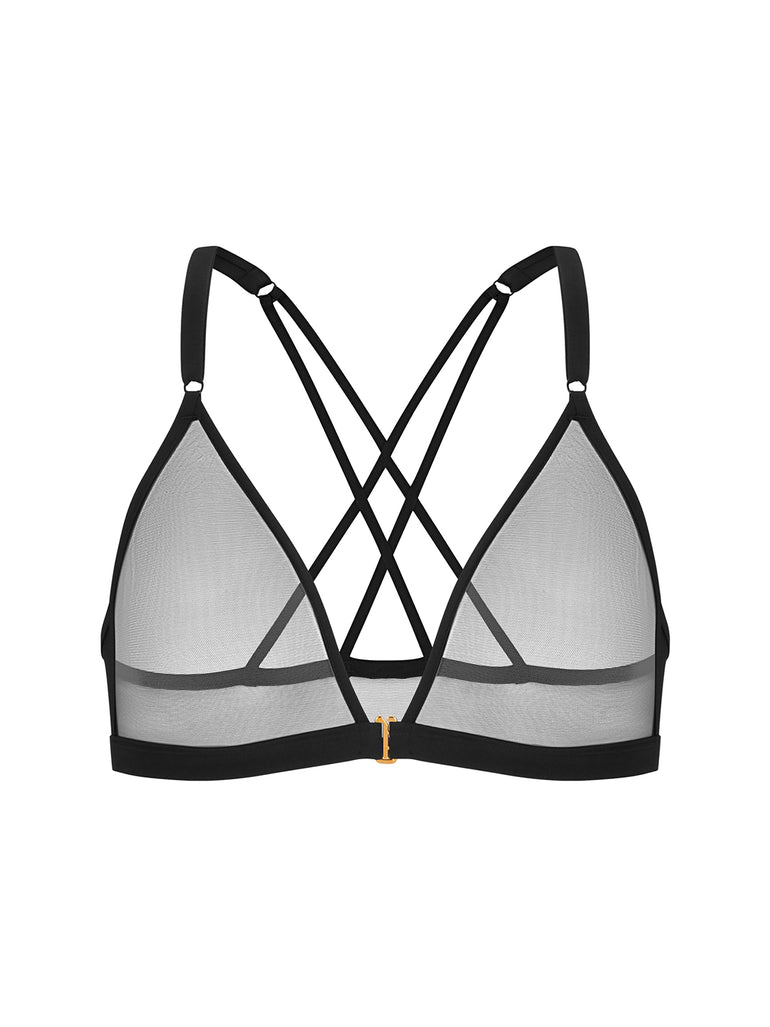 Soutien-gorge triangle sans-armatures - Noir