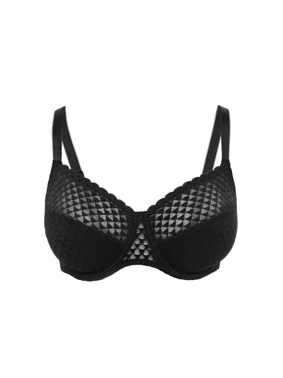 Soutien-gorge avec armature emboitant - Noir