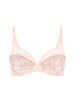 Soutien-gorge avec armature décolleté plongeant - Poudre pétale