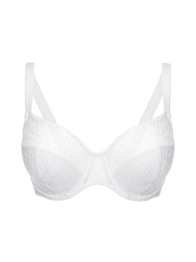 Soutien-gorge emboitant pour poitrine généreuse - Blanc