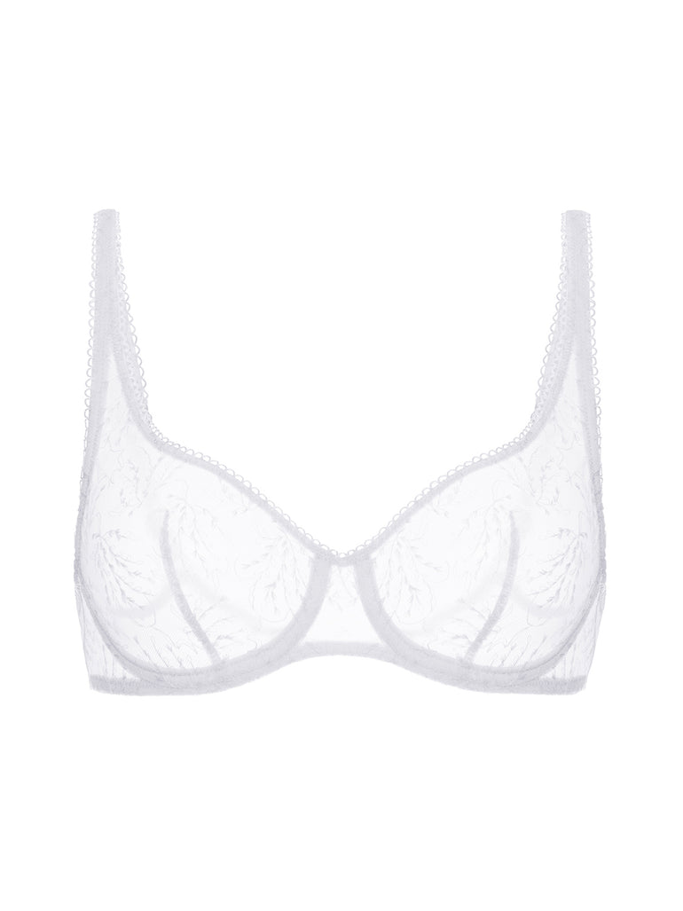 Soutien-gorge armatures décolleté galbé - Blanc