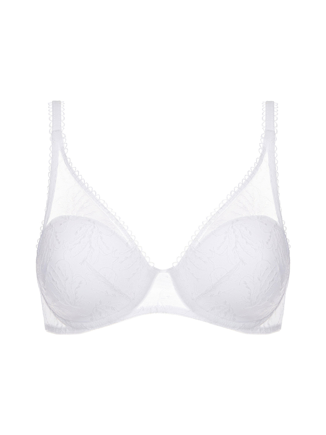 Soutien-gorge décolleté carré en spacer 3D - Blanc