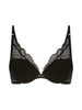 Soutien-gorge push-up triangle - Noir