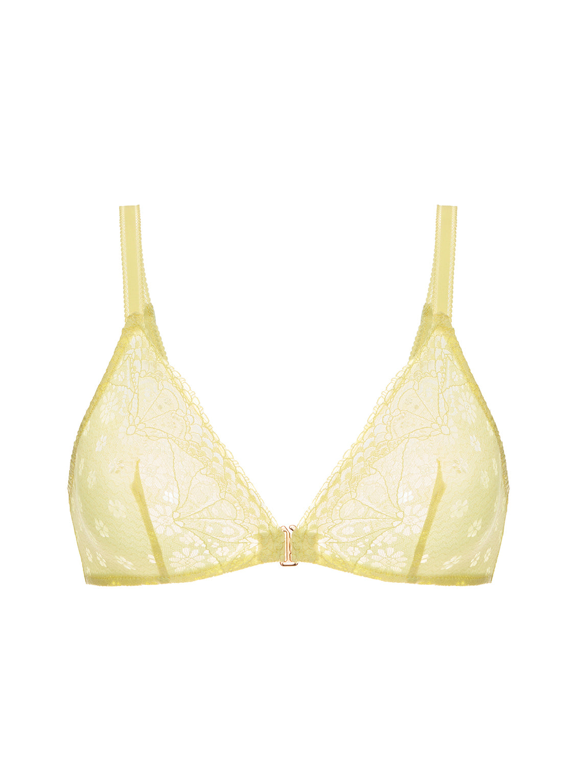 Soutien-gorge triangle sans-armatures - Jaune Yuzu