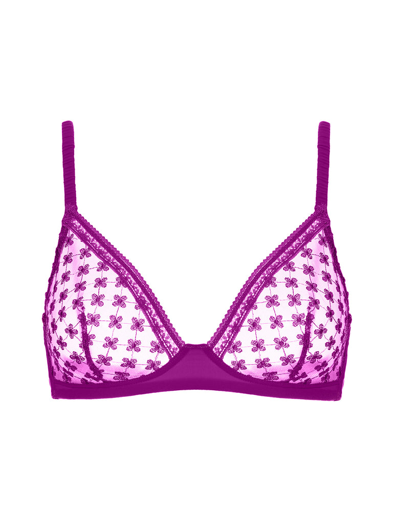 Soutien-gorge triangle sans-armatures - Bougainvillier