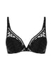 Soutien-gorge push-up triangle - Noir