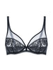 Soutien-gorge avec armatures décolleté plongeant - Noir