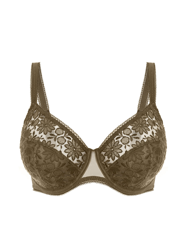 Soutien-gorge avec armatures emboitant - Vert Nomade